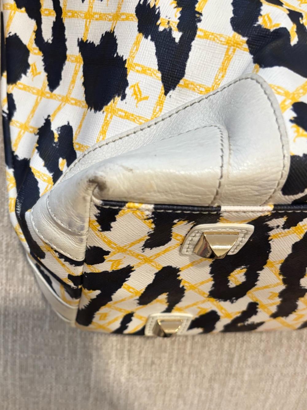 Vintage Gwen Stefani L.A.M.B. Samburu Leopard-Pattern large Tote Bag purse - Picture 14 of 14